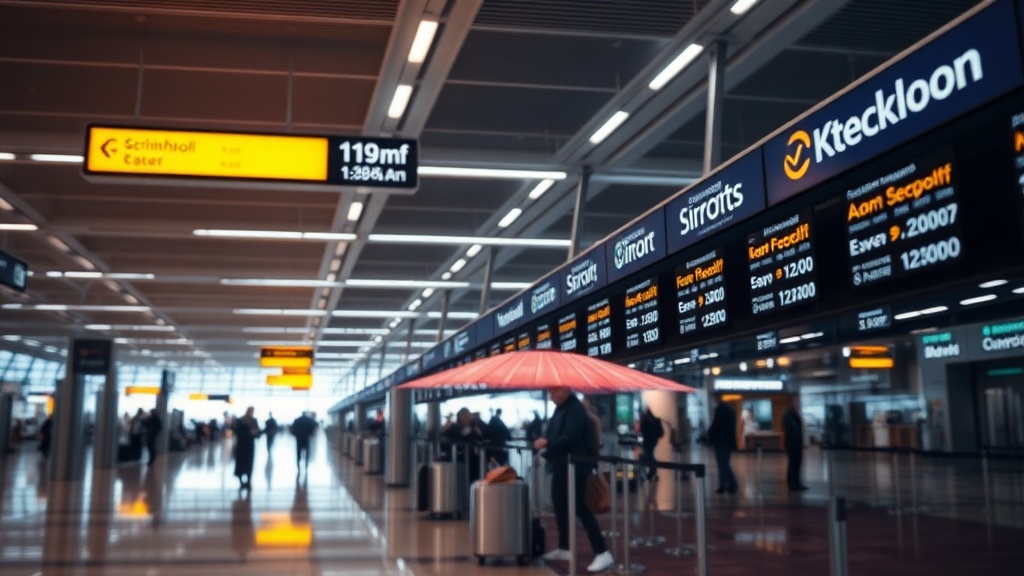 Schiphol airport security time slots reality vs booking