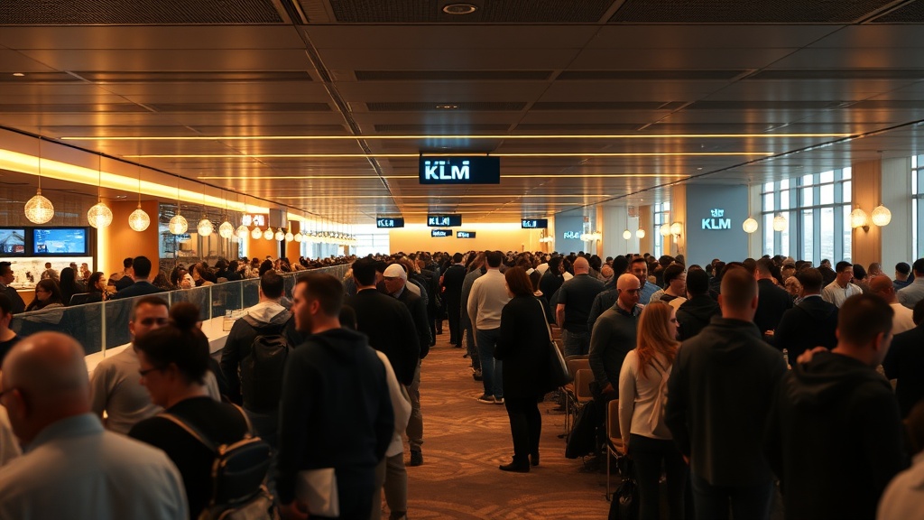 AMS KLM Crown Lounge 52 overcrowding peak hours exact times