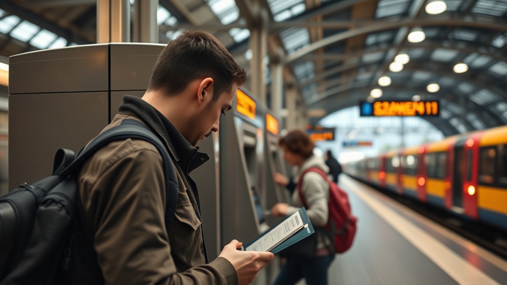 AMS train station ticket machine tourist helper scam alert