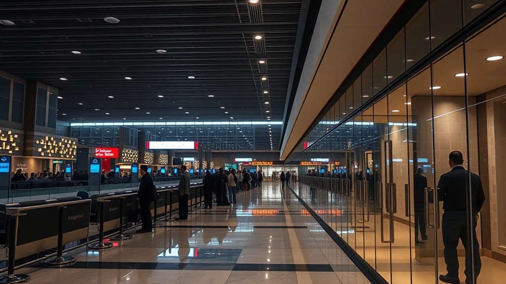 DXB Emirates Business lounge concourse B shower queue midnight