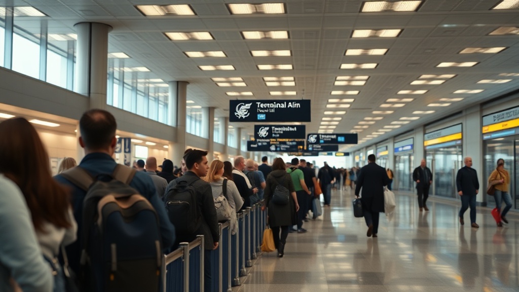JFK Terminal 4 international arrivals immigration queue 3 PM