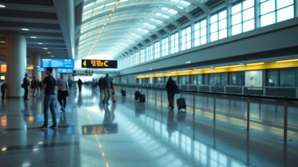 EWR Terminal B to C transit time United Airlines reality