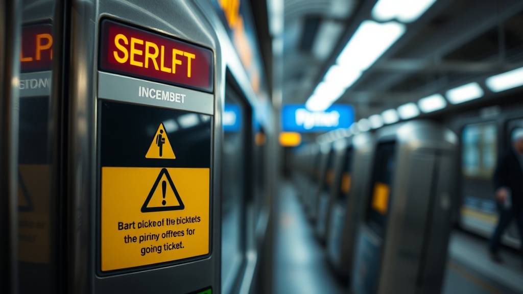 San Francisco SFO BART ticket machine pickpocket warning