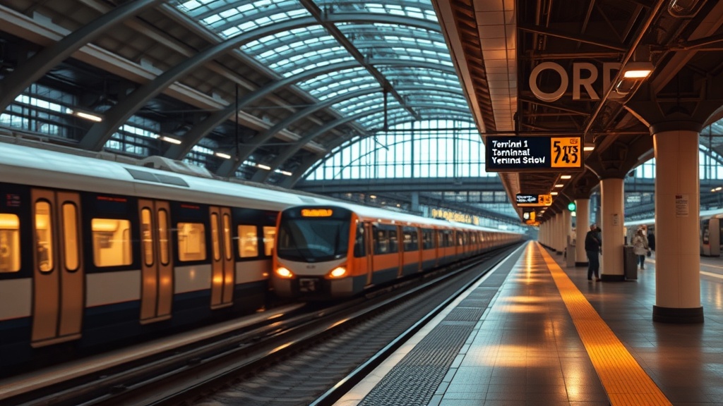 ORD Terminal 5 to Terminal 1 transit ATS train alternatives