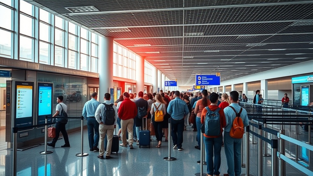MIA customs line Latin America arrivals bank queue time