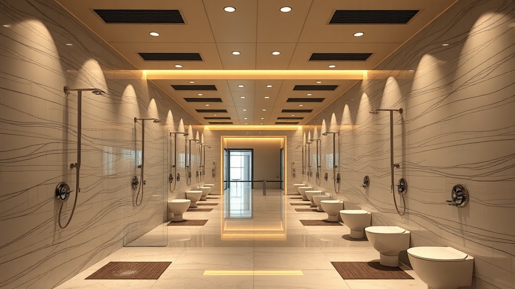 DOH Al Mourjan lounge south vs north shower wait comparison