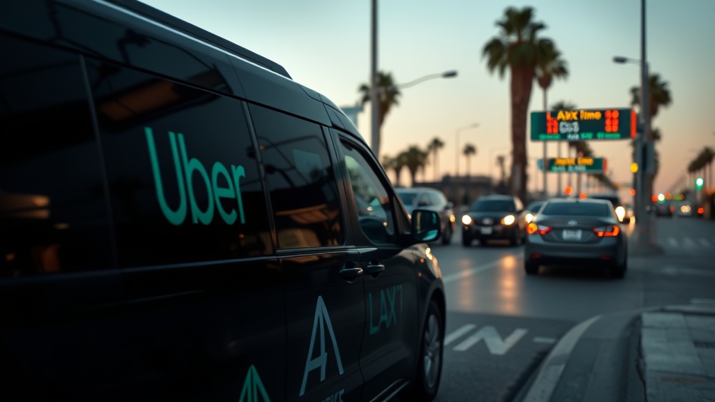 Los Angeles LAX Uber pickup LAX-it shuttle actual wait times