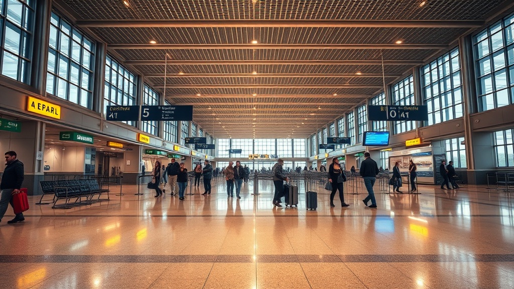 Chicago O'Hare Terminal 5 immigration wait time 1 PM arrivals