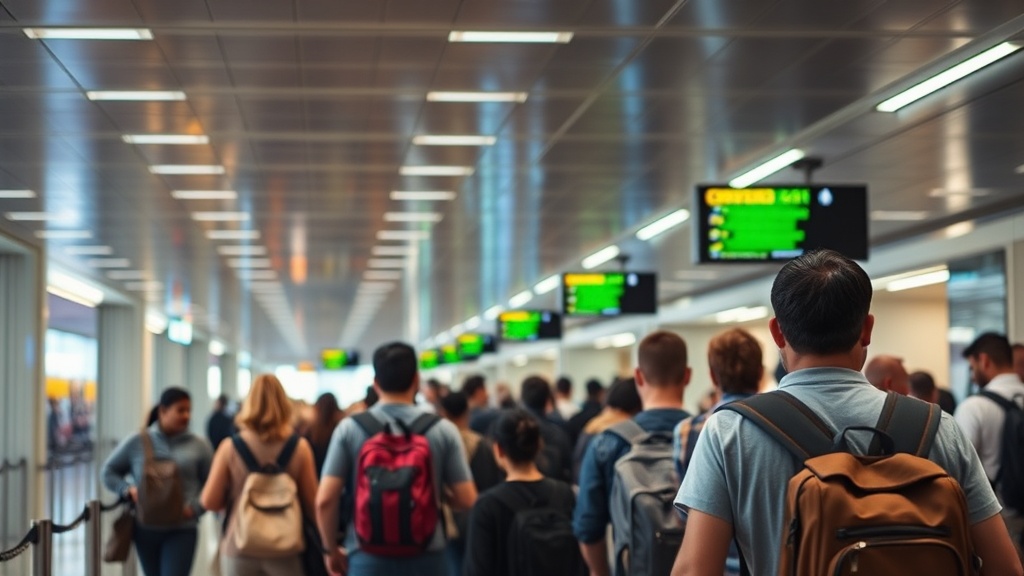 MIA customs line Latin America arrivals bank queue time