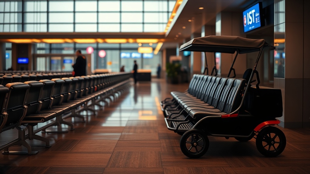 IST Turkish Airlines Miles&Smiles lounge buggy wait time